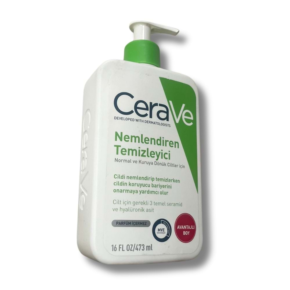 Cerave Hydrating Cleanser Normal ve Kuruya Dönük Ciltler İçin Nemlendiren Temizleyici 473 ml