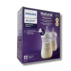 Avent Natural Response Doğal Tepkili PP 2'li Biberon Seti 1 Ay 260 ml