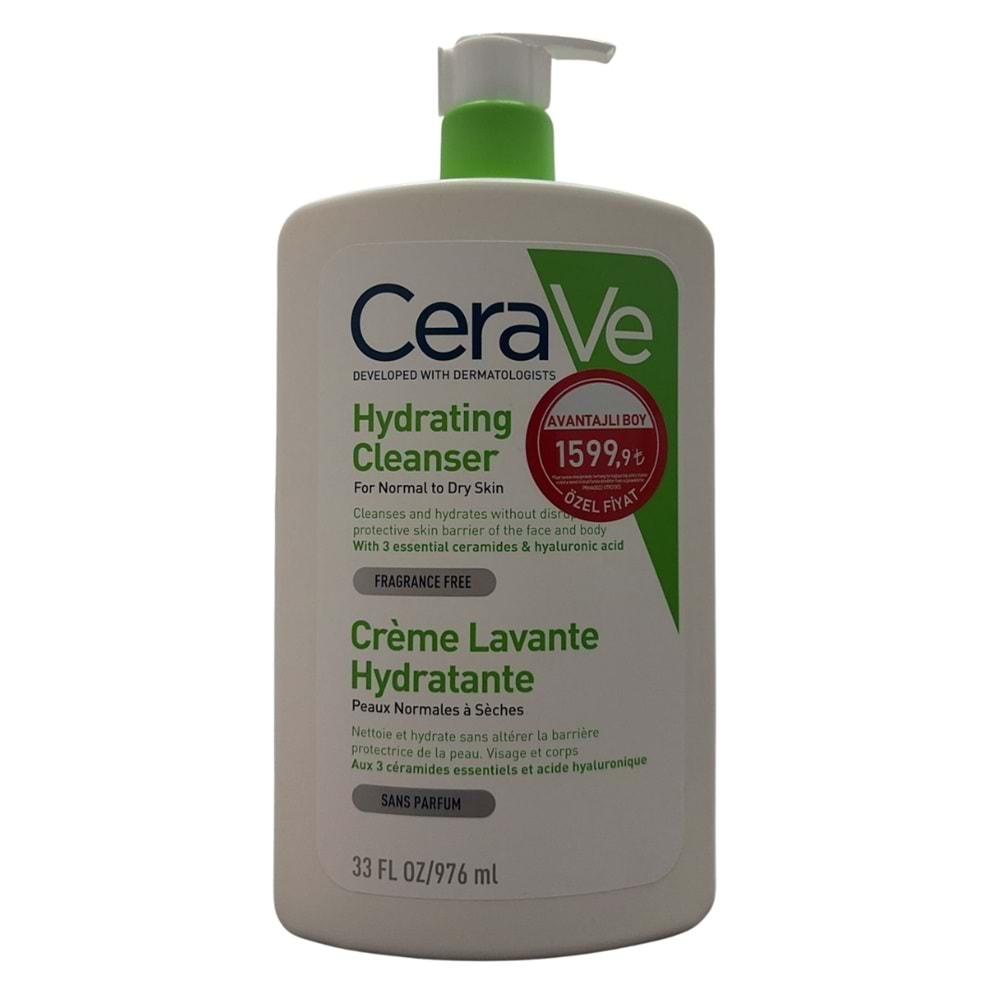 Cerave Hydrating Cleanser 976 ml
