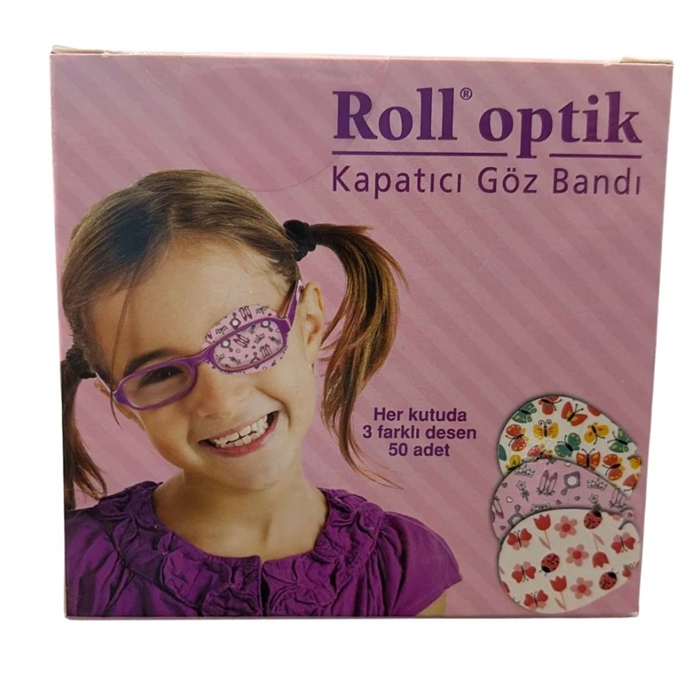 Roll Optik Kapatıcı Göz Bandı Kız 50'li