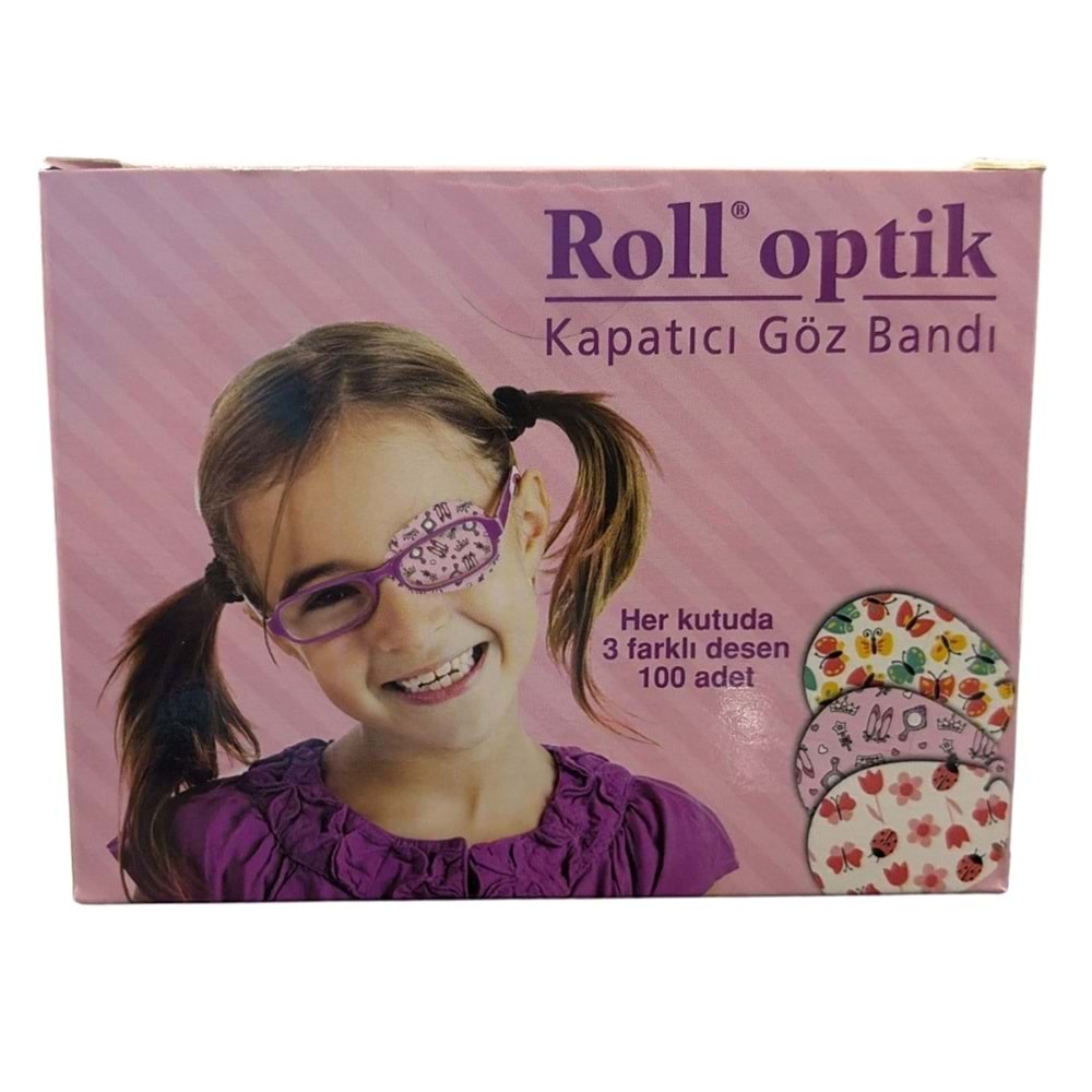 Roll Optik Kız Çocuk Göz Pedi 100'lü