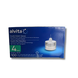 Alvita Fine İnsülin Kalem İğnesi 4 mm x 32 g