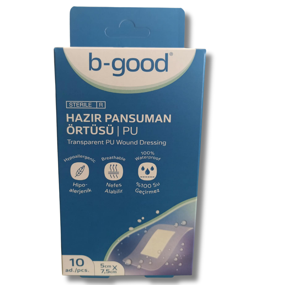 B-Good Hazır Pansuman Örtü Su Geçirmez 5x7,5 cm 10'lu